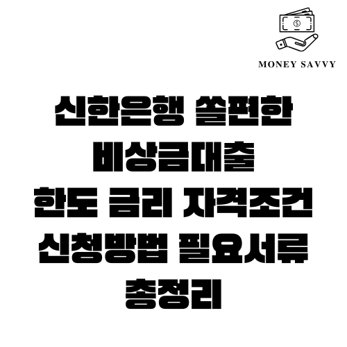 신한은행 쏠편한 비상금대출