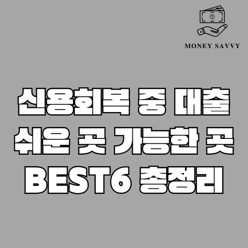 신용회복 중 대출